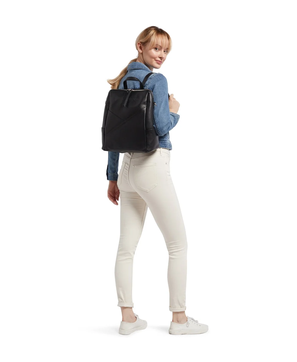 Isadora | Santini women's leather backpack made in Italy